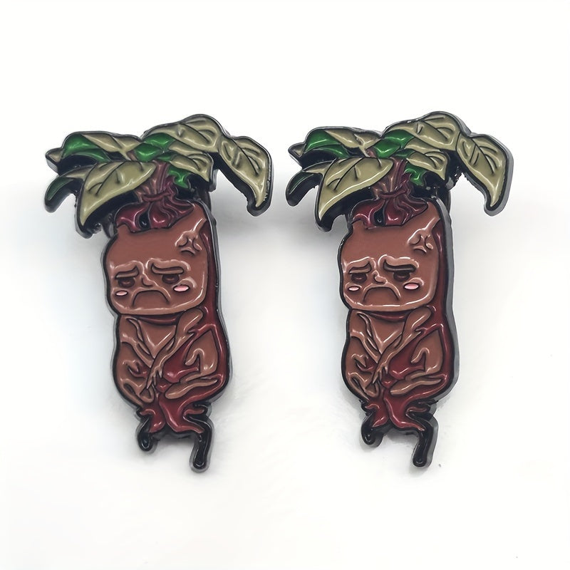 Mandrake Brooch Pin 5.08cm Accessory for Bag, Anime Style Christmas Gift