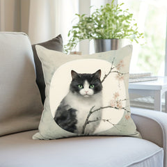 1pc Cat Throw Pillow Covers Printed Throw Pillowcase