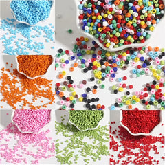 500pcs Colorful Glass Pearl Bead Jewelry Accessory