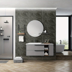 10pcs Marble Peel & Stick Floor Tiles, Easy Install for Bathroom