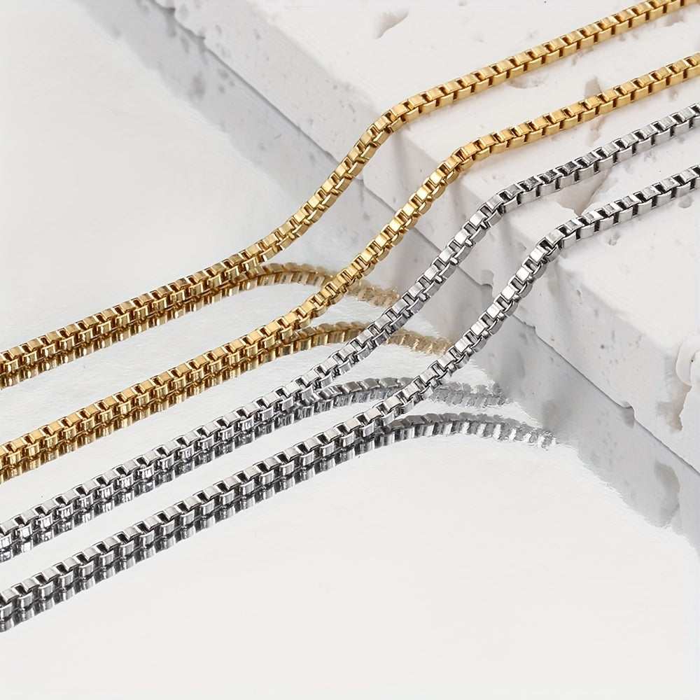 5pcs Stainless Steel Chain DIY Bracelet Necklace Anklet Jewelry