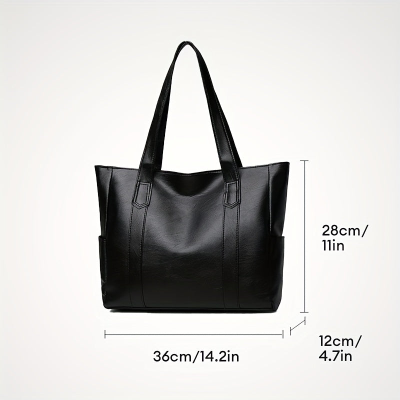 Large Capacity Tote Shoulder Bag Zipper Storage Bag