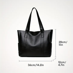 Large Capacity Tote Shoulder Bag Zipper Storage Bag