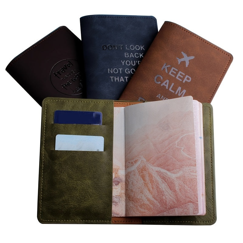 Men's Multifunctional PU Passport Bag Driver's Leather Case Holder
