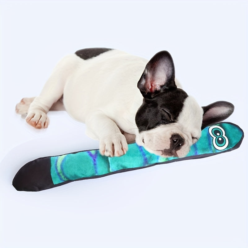 Big Eye Snake Chew Toy for Dogs, Interactive Teeth Grinding & Squeaking Fun
