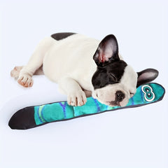 Big Eye Snake Chew Toy for Dogs, Interactive Teeth Grinding & Squeaking Fun