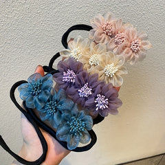 Flower Hair Tie Hair Styler Bun Maker Ponytail Holder Hair Accessories