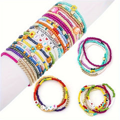 5000pcs 4mm Glass Rice Beads Letter Beads Set Seed Beads DIY Jewelry