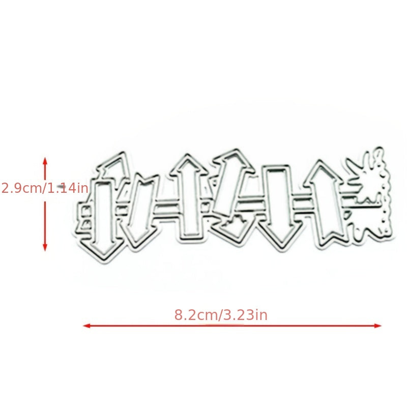 Arrow Road Sign Embossed Metal Cutting Die