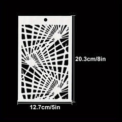 Lighting Effect Background Stencils Graffiti DIY Art Stencils 20cmX12cm