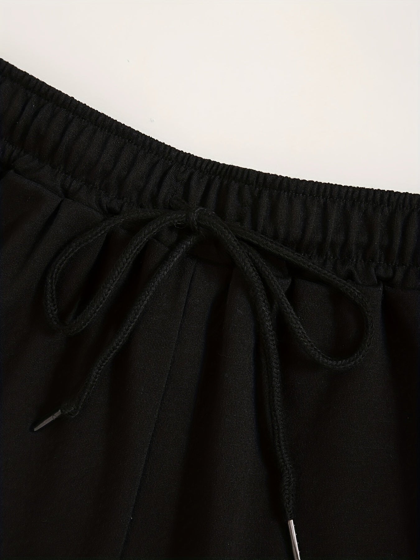  Gradient Lips Print Drawstring Comfort Shorts