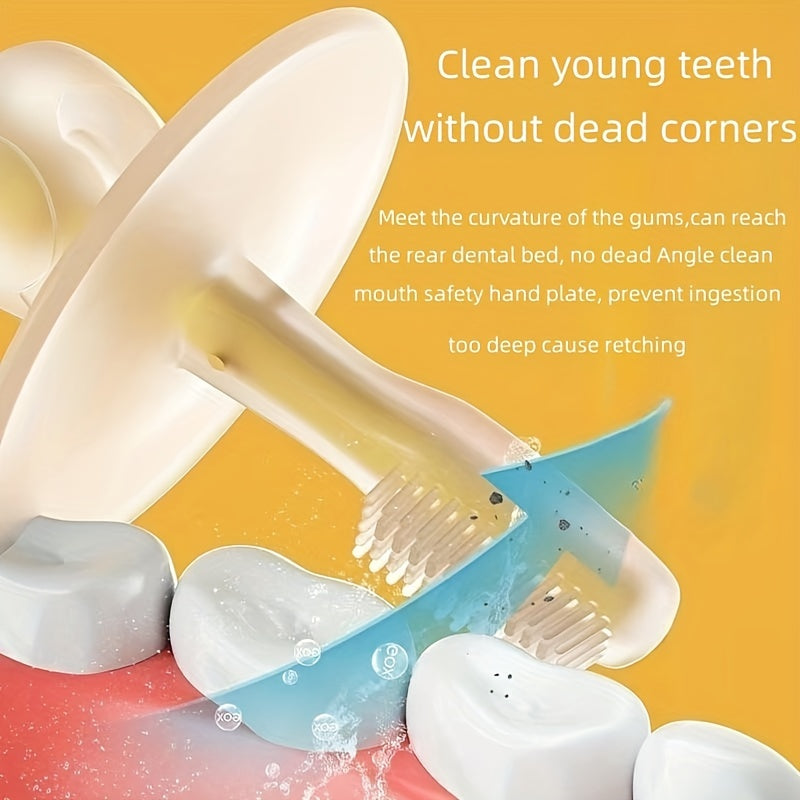 Baby Toothbrush With Suction Cup Silicone Coating