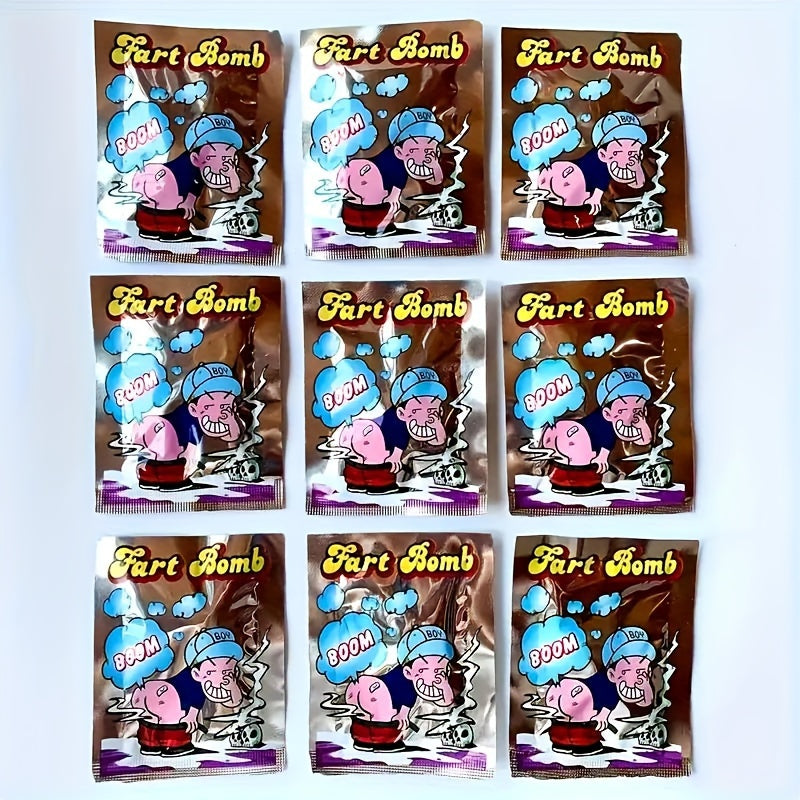 100pcs Stench Fart Bag Prank Colorful Sachet Halloween Fart Trick Bag Toys