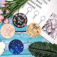 Sublimation Acrylic Keychain & Tassels Set DIY Key Ring Accessories