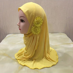 Toddler Girls Lightweight Pretty Bandana Arab Eid Hat For Outdoor