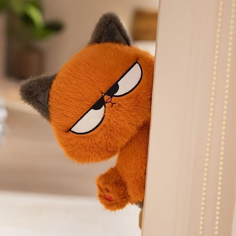 Realistic and Creative Cat Plush Toy with Big Eyes