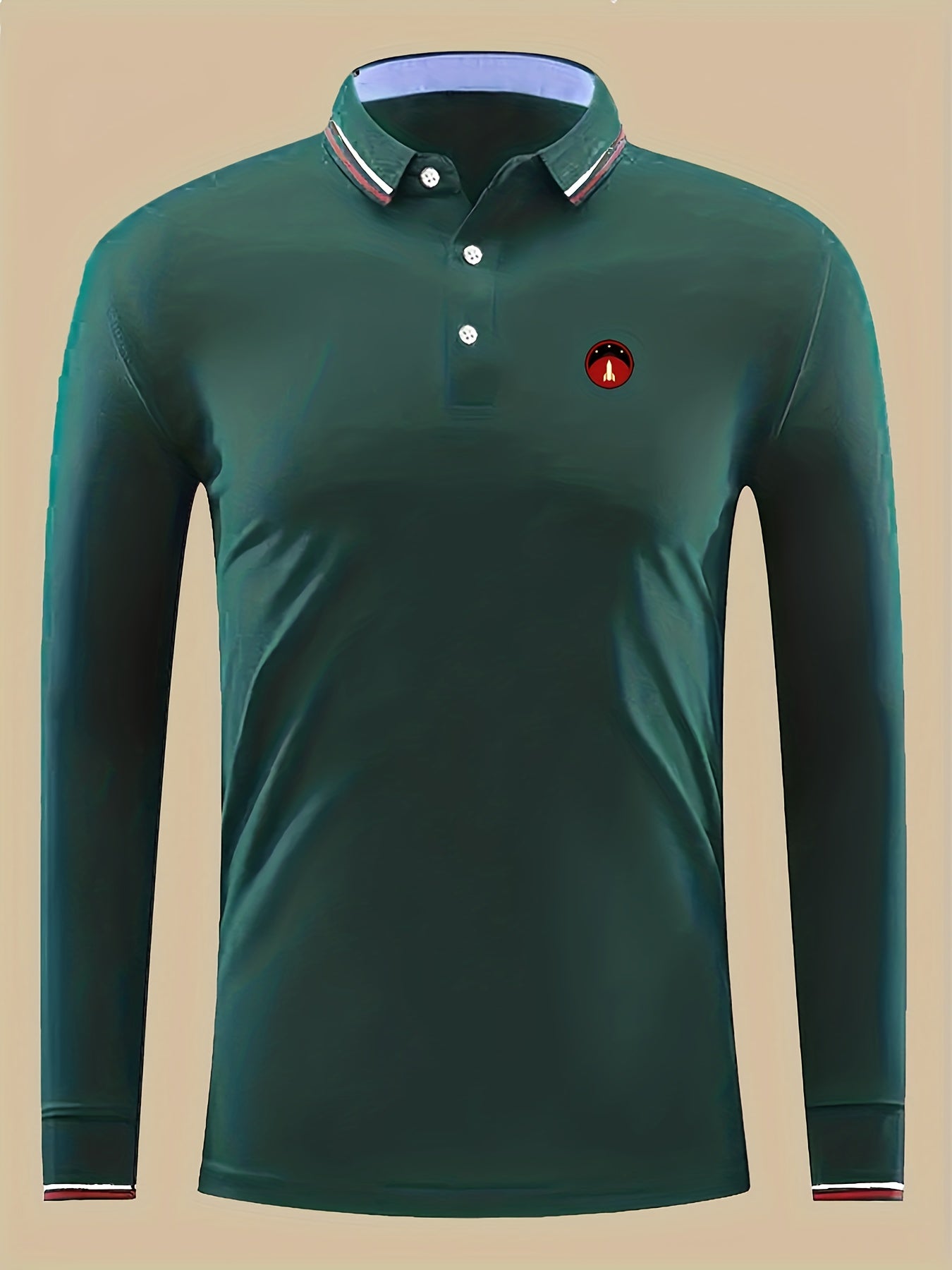 Rocket Print Men's Lightweight Polo Shirt