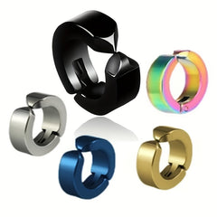 Titanium Steel Small Earrings for Men