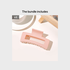 Multicolor Acrylic Hair Clip Thick Rectangle Claw Clips