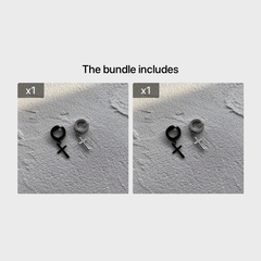 Gothic Hip hop Punk Cross Pendants Earrings for Men Women