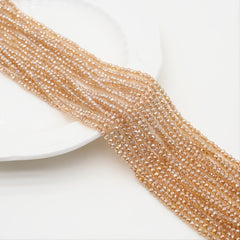Orange Spinel Faceted Small Beads Beading Length 15''