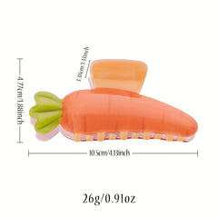 2pcs Fruit Series Hair Clip Acrylic Hair Clip PVC Watermelon Strawberry Shape