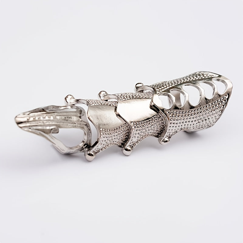Y2K Punk Style Full Finger Claw Ring for Halloween Cosplay