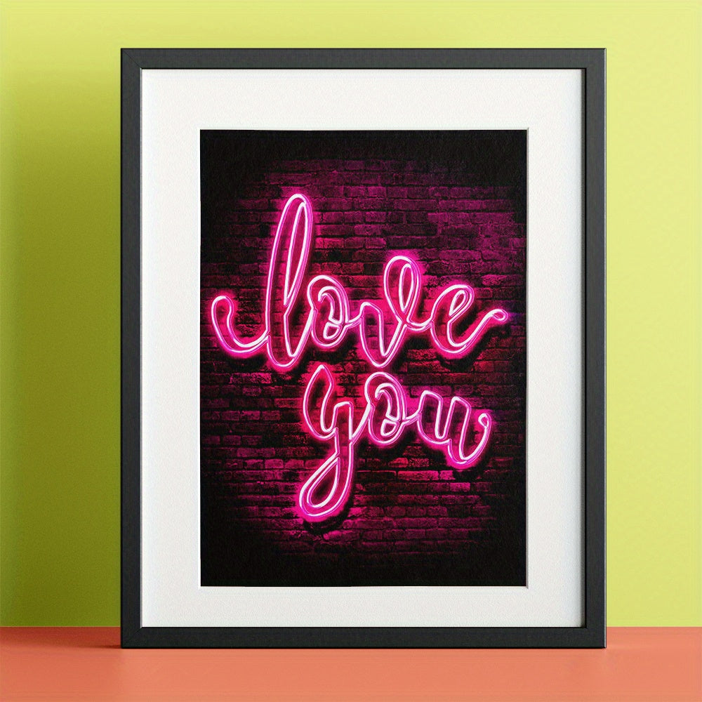 Children Unicorn and Angel Neon Posters - Modern Art Home Decor - A5 A4 A3