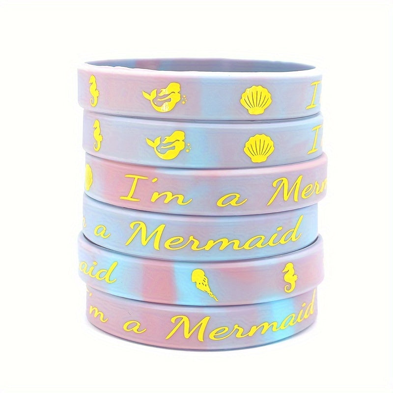 2pcs Sports Bracelet Gift For Women Elastic Ocean World Luminous
