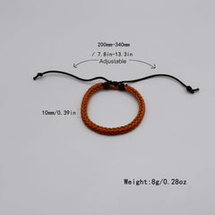 Men's Adjustable Braided Bracelet for 21st Birthday Party