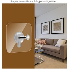 10PCS Adhesive Wall Hooks 13lb Wall Hangers, Self Adhesive Thumb Hook