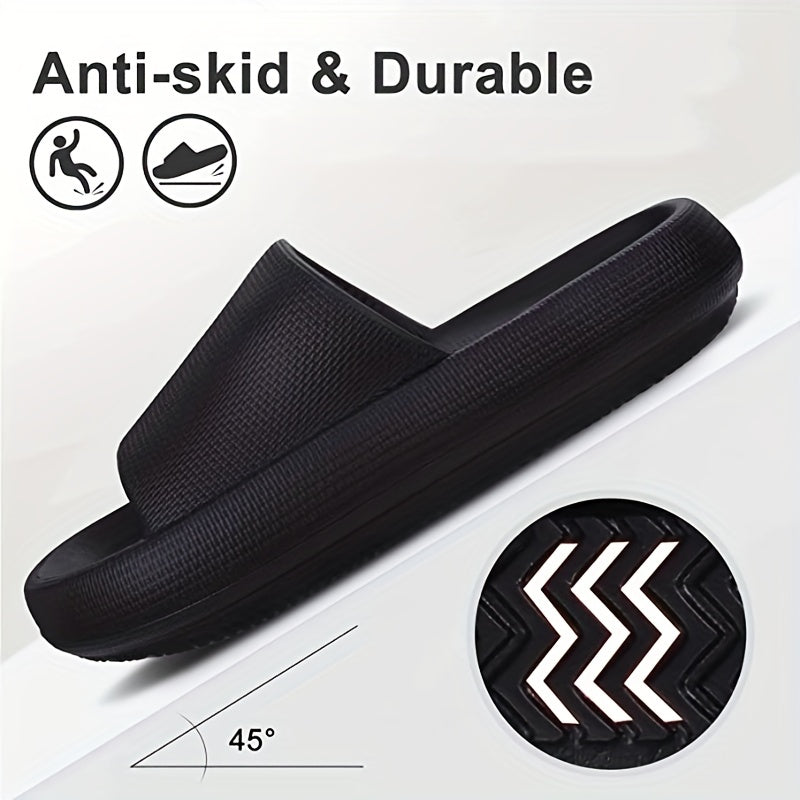 Men's Lightweight Non Slip Comfort Slides Quick Drying For Indoor Outdoor Beach