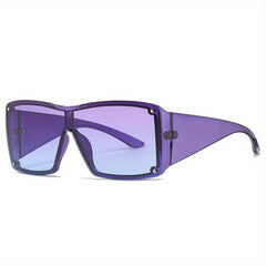 Y2K Sunglasses Cyberpunk Gradient Shield Glasses UV400