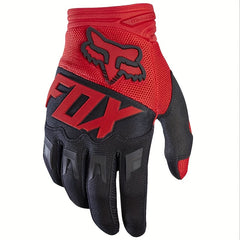 Breathable Adult Motorcycle Racing Gloves Red