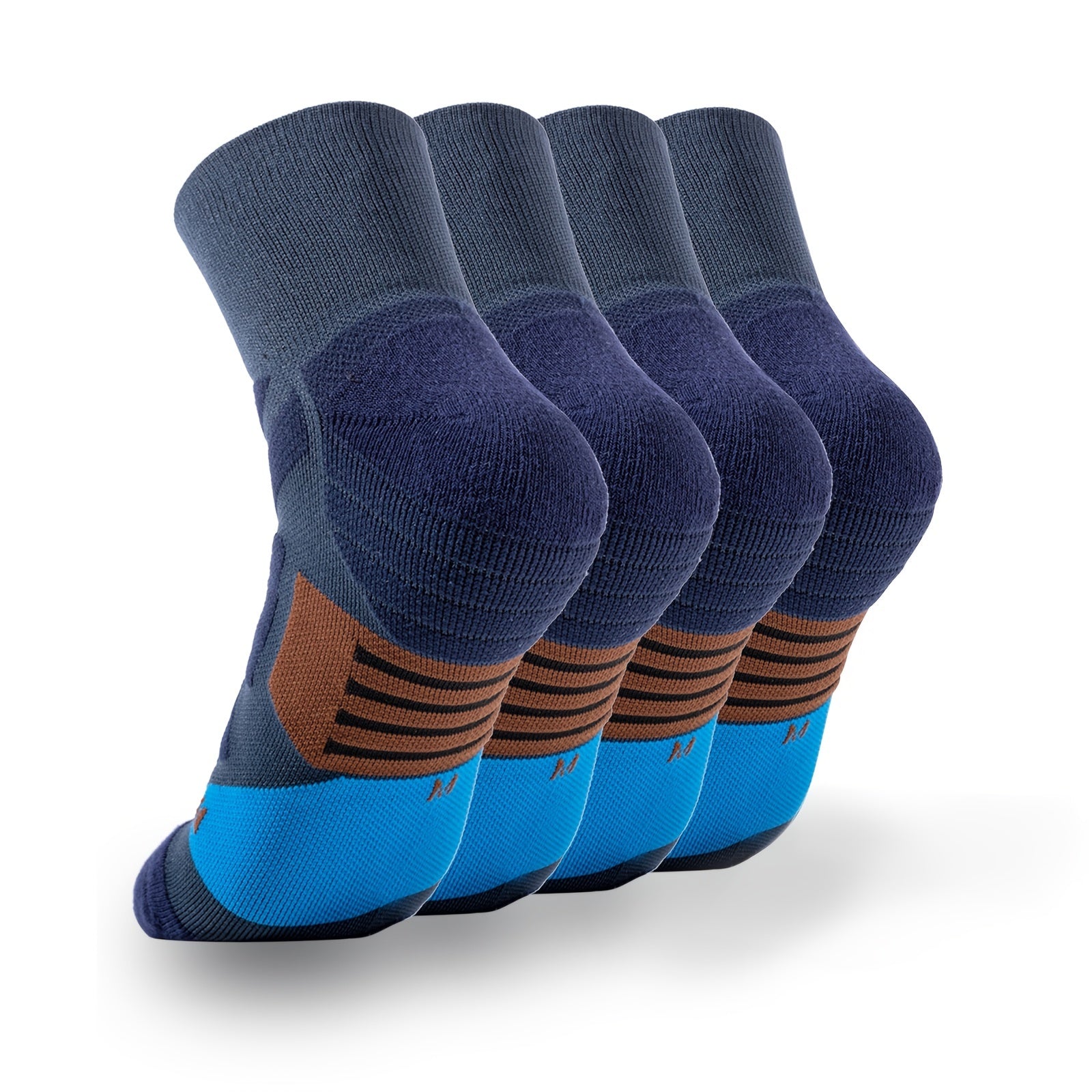 Breathable Cushioned Running Socks with Arch Support for Men