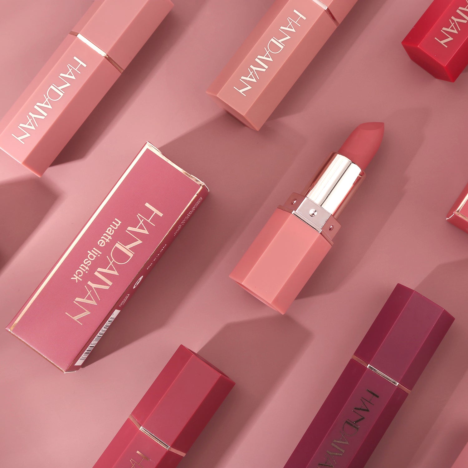 6 Colors Creamy Matte Lipsticks Waterproof Long Lasting Makeup