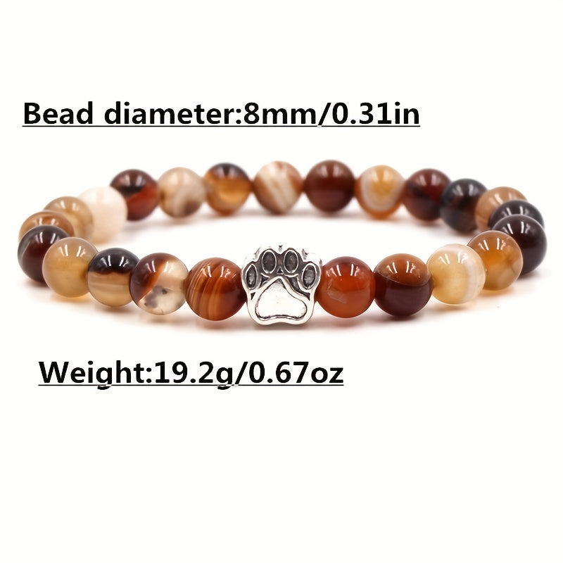 Natural Agate Bracelet Hand woven Rope Tourmaline Lapis Lazuli Turquoise Amber
