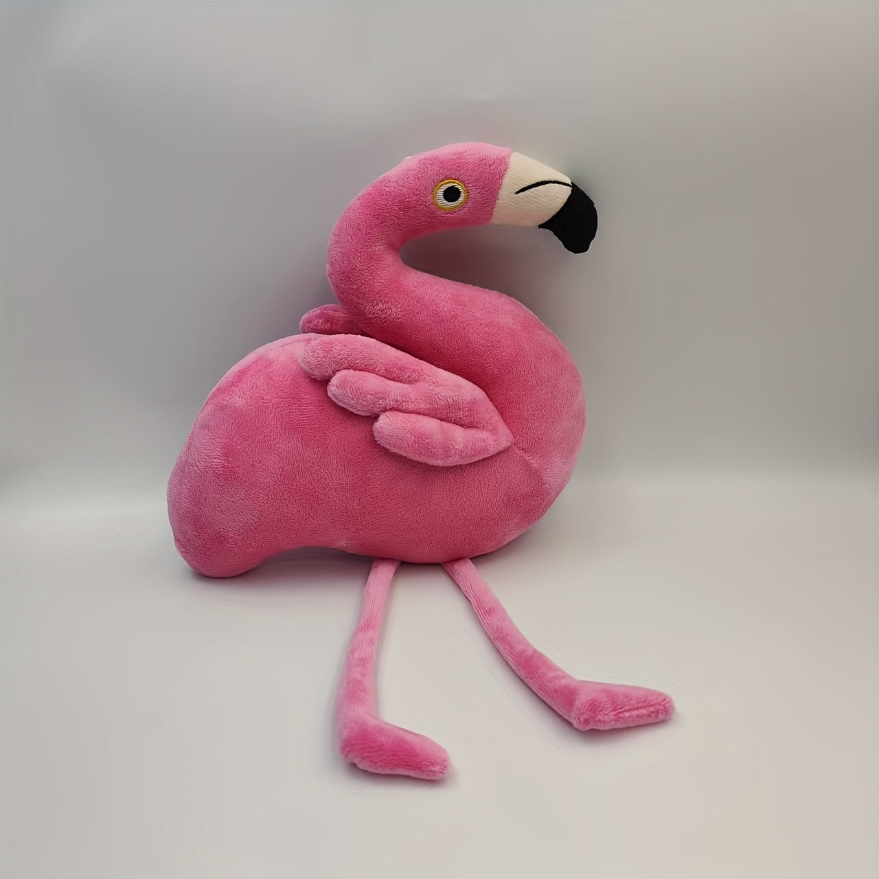 Pink Flamingo Plush Toy Soft Fluffy Stuffed Animal Perfect for Birthdays & Decor