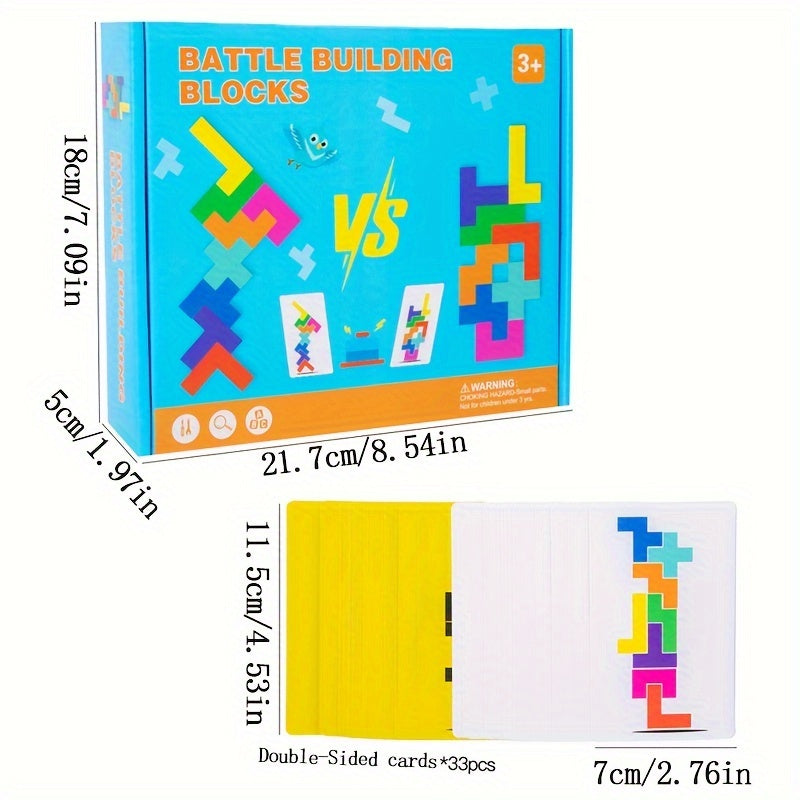 Wooden Balance Stacking Blocks Game for Kids