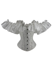 Flounce Sleeve Lace Up Bustier Top