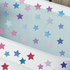 6Pcs Colorful Star Bathtub Stickers Waterproof Bathroom Accessories