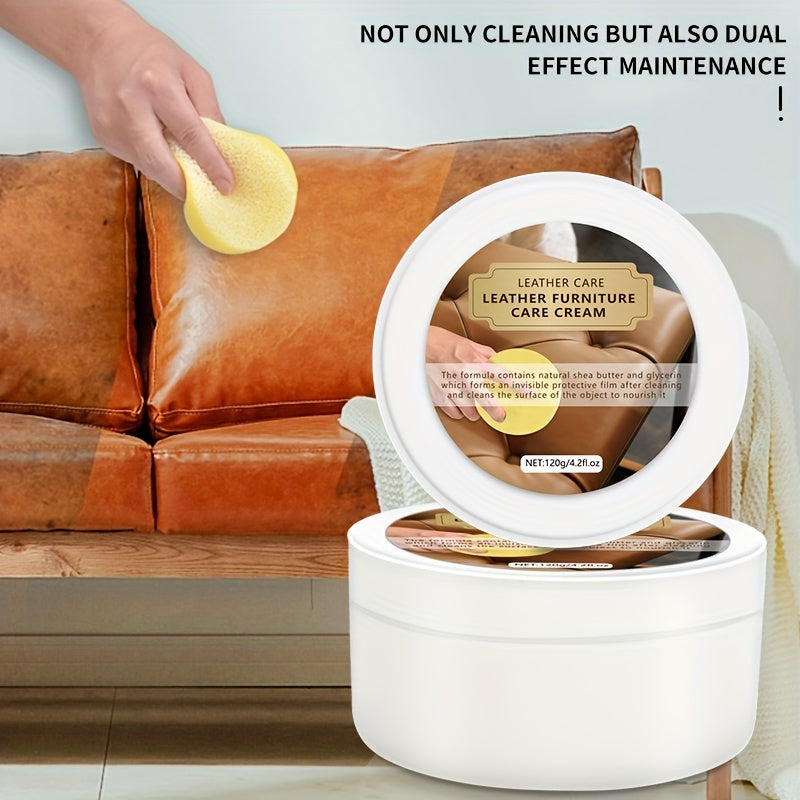 Leather Furniture Cleaning Cream - Restore Smooth Prevent Aging