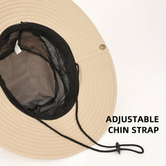 Wide Brim Fisherman Hat Foldable Sun Hat For Men Women