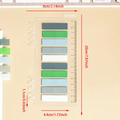 PET Sticky Notes Index Stickers 10 Sets 200 Sheets Labels 1pc