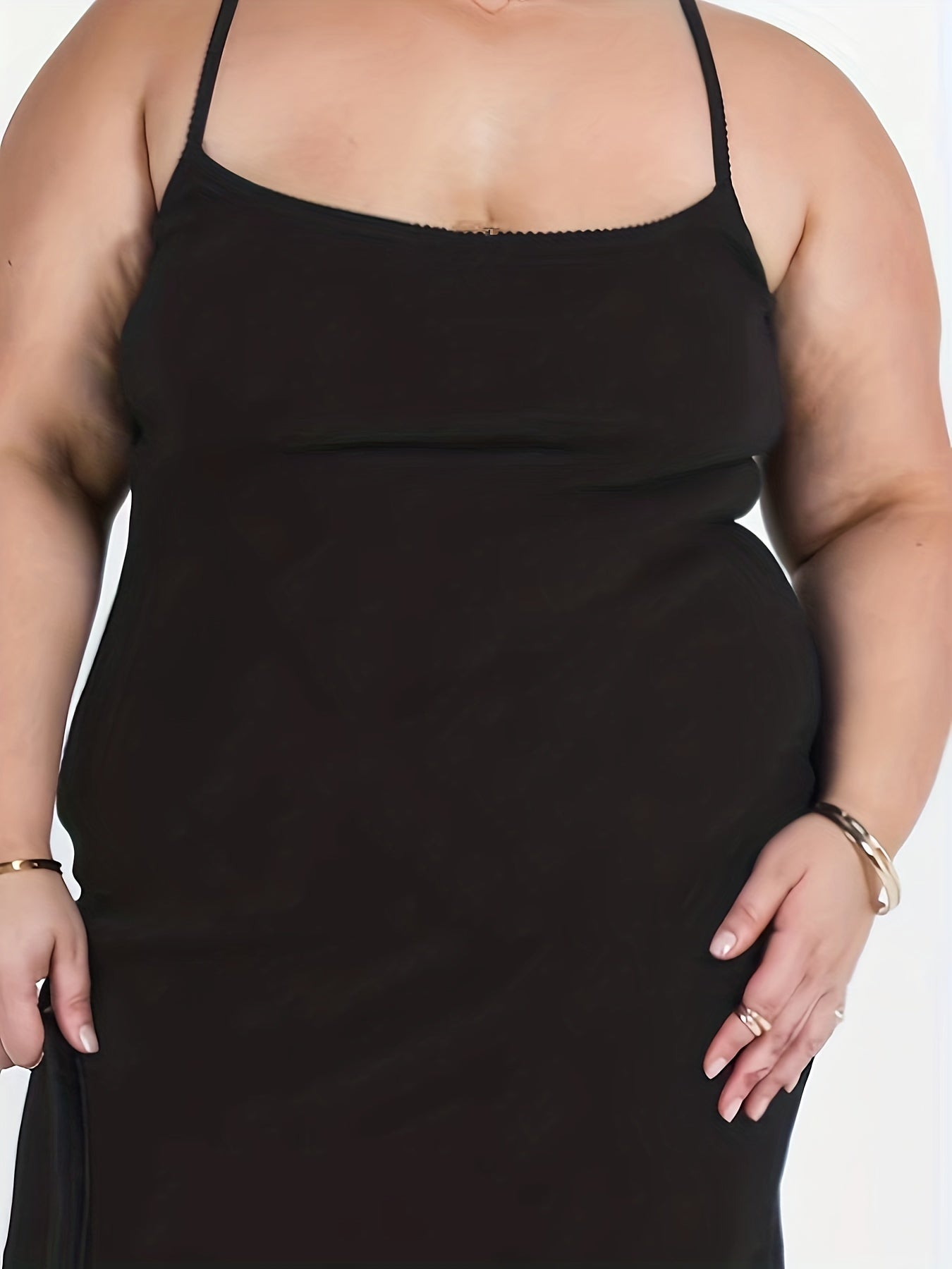  Ribbed Bodycon Midi Cami Dress