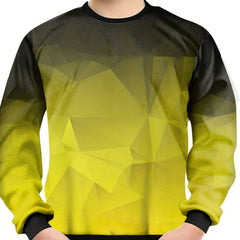 Kid's Gradient Sweatshirt Geometric Pattern Unisex Pullover Top
