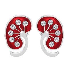 Lung Shape Enamel Brooch Lapel Pin Medical Jewelry Accessories
