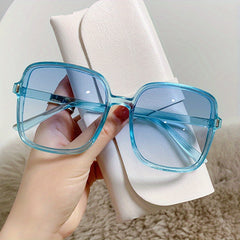 Oversized Square Sunglasses Casual Gradient Glasses UV400