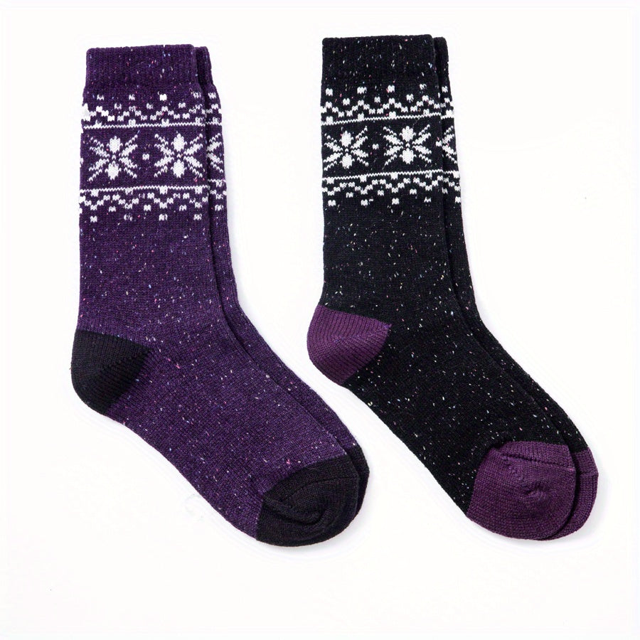 Geometric Pattern Mid Tube Socks Women's Stockings