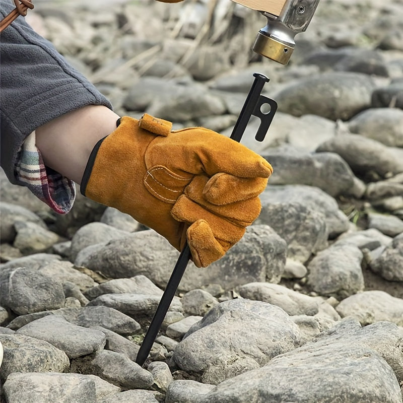 6pcs Heavy Duty Tent Stakes Steel Ground Nails for Camping